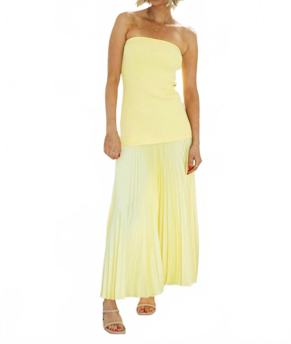 NEW ASTR selune maxi dress in light yellow